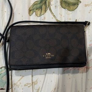 Coach Signature Brown Crossbody Bag